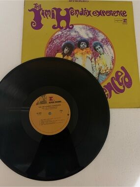 The Jimi Hendrix Experience Vinyl - Yellow & Purple Album Cover